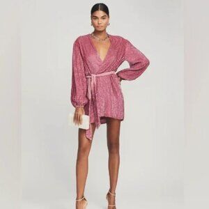 Retrofete Gabrielle Robe Dress, Pastel Pink